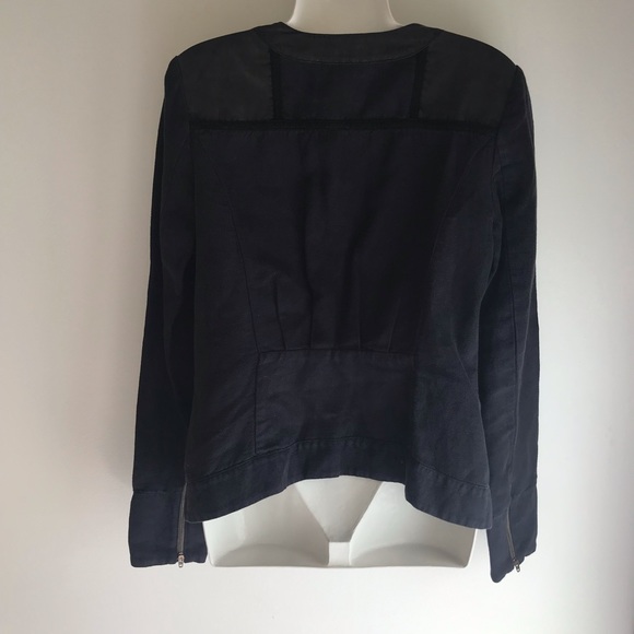 Burning Torch blazer linen silk sz S luxe details - Picture 4 of 9